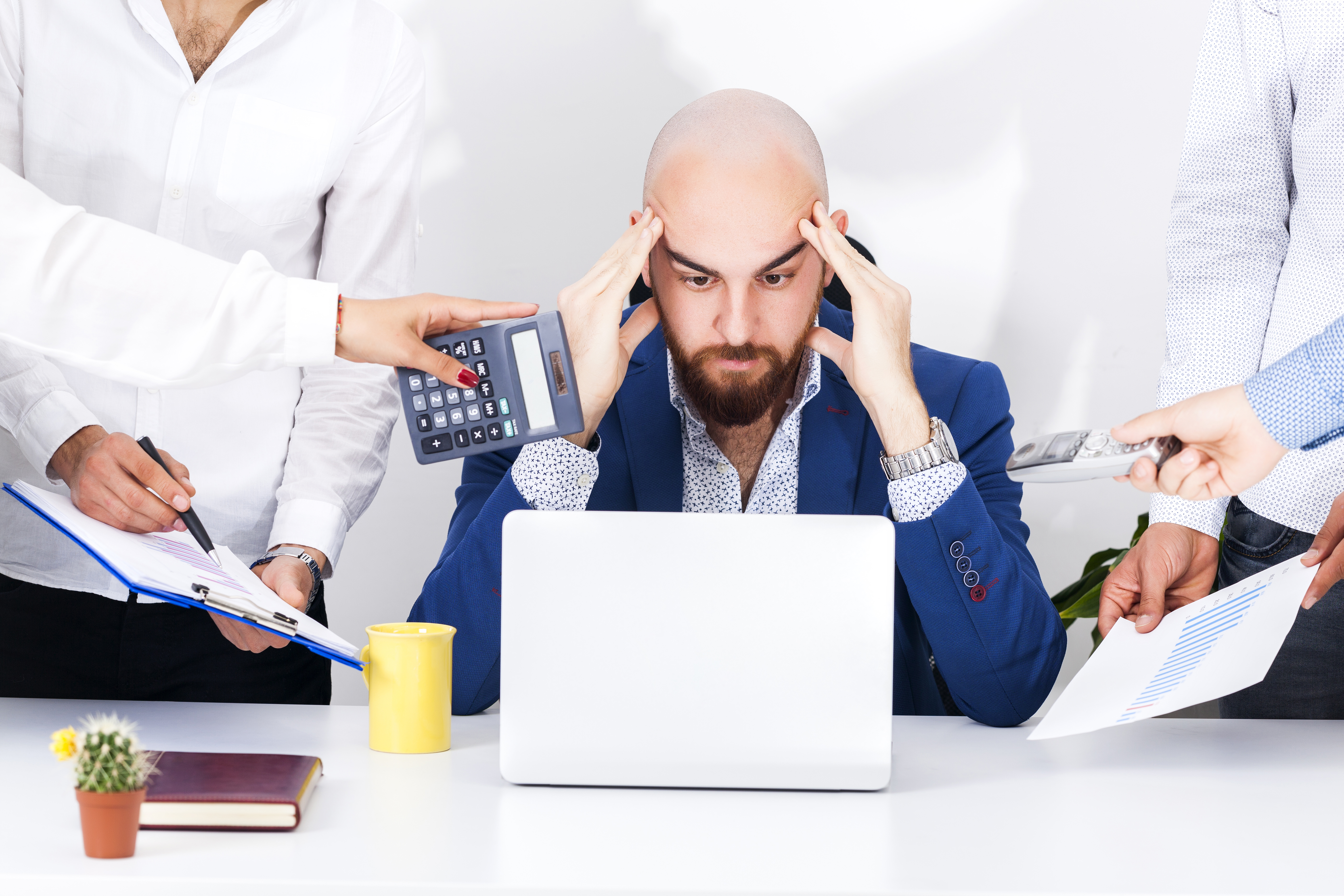 Businessman in Office